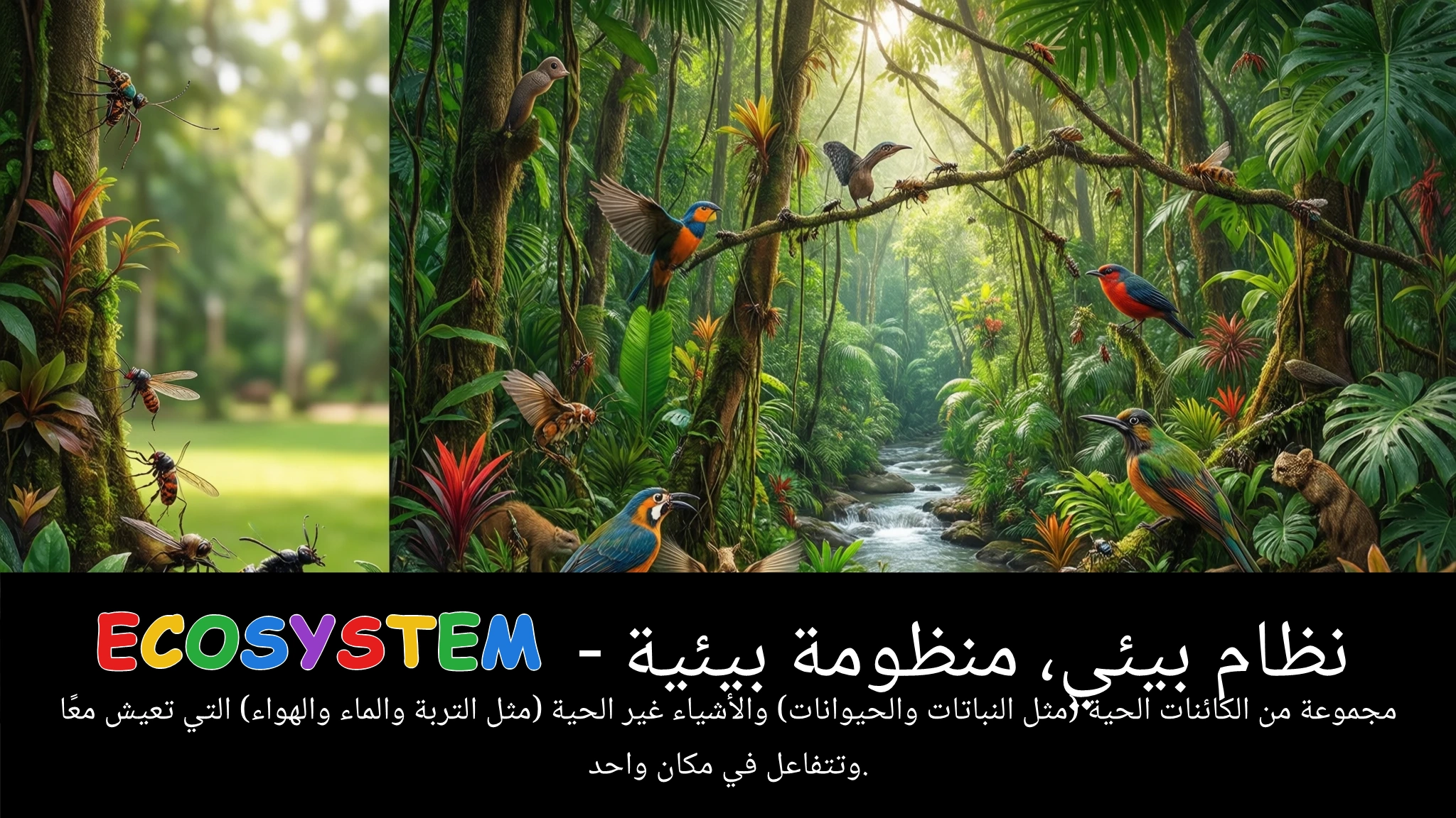 Arabic Illustration for ecosystem